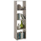 FMD Standing Shelf with 4 Compartments Sand Oak