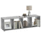 FMD Standing Shelf with 4 Compartments Concrete Grey