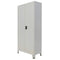 vidaXL Office Cabinet with 2 Doors Steel 90x40x180cm Grey