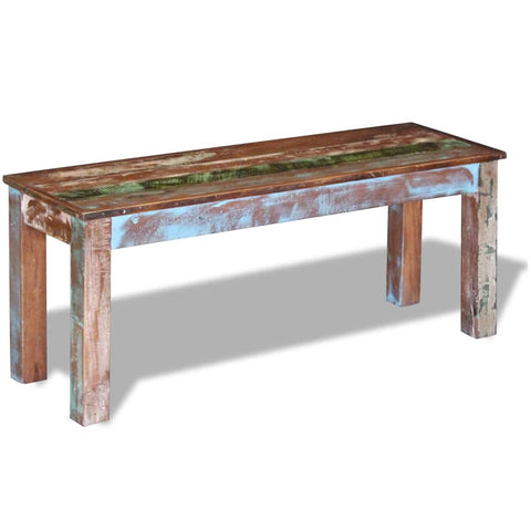 vidaXL Bench Solid Reclaimed Wood 110x35x45 cm