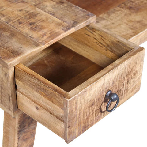 vidaXL Bench with Drawer Solid Mango Wood 120x36x60 cm