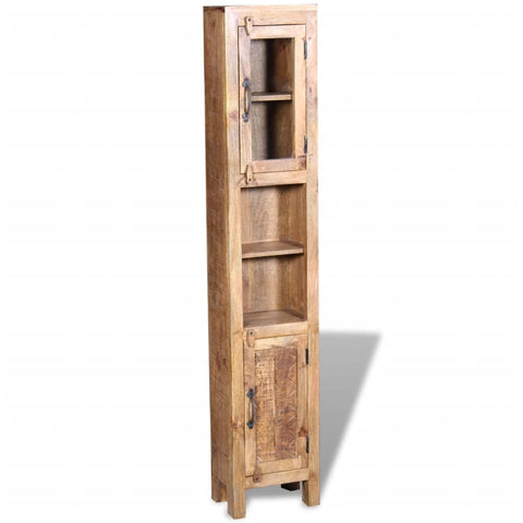 vidaXL Vanity Cabinet with Mirror and 2 Side Cabinets Solid Mango Wood