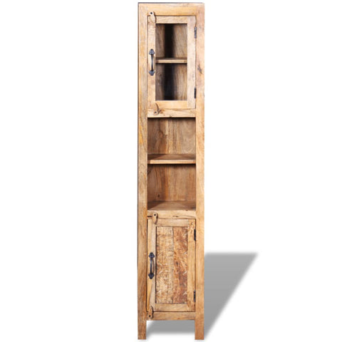 vidaXL Vanity Cabinet with Mirror and 2 Side Cabinets Solid Mango Wood