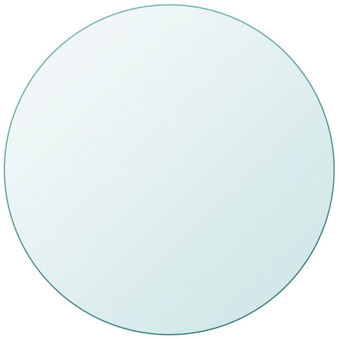 vidaXL Table Top Tempered Glass Round 800 mm