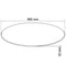 vidaXL Table Top Tempered Glass Round 900 mm