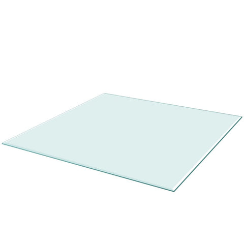 vidaXL Table Top Tempered Glass Square 800x800 mm