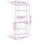 vidaXL 5-Tier Bookcase Mexican Pine Corona Range 80x40x170 cm