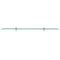 vidaXL Floating Shelf Glass 100x10 cm 8 mm