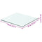 vidaXL Shelf Panel Glass Clear 40x30 cm