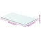 vidaXL Shelf Panel Glass Clear 60x30 cm
