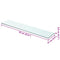 vidaXL Shelf Panel Glass Clear 70x15 cm