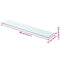 vidaXL Shelf Panel Glass Clear 80x15 cm