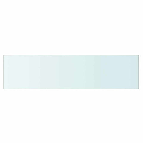 vidaXL Shelf Panel Glass Clear 80x20 cm