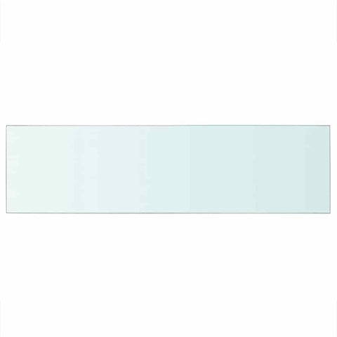 vidaXL Shelf Panel Glass Clear 90x25 cm