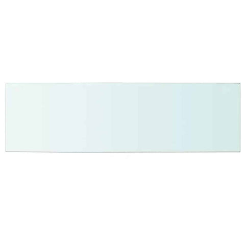 vidaXL Shelf Panel Glass Clear 100x30 cm
