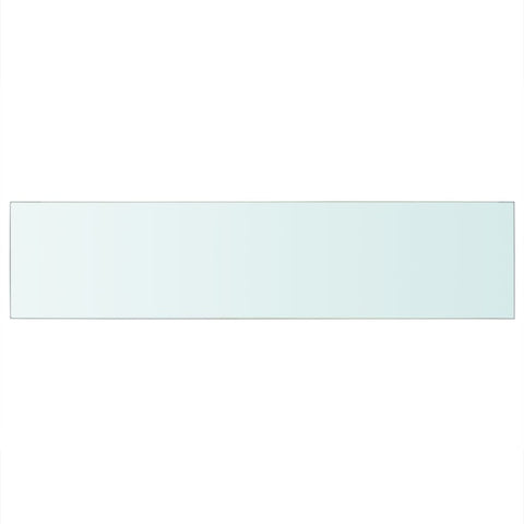 vidaXL Shelf Panel Glass Clear 110x25 cm