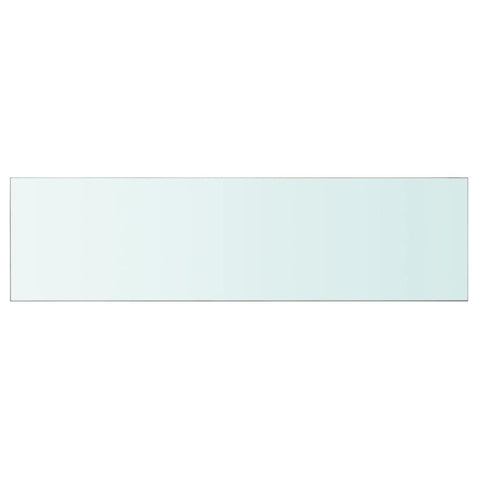 vidaXL Shelf Panel Glass Clear 110x30 cm