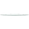 vidaXL Corner Shelf with Chrome Supports Glass Clear 45x45 cm