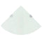 vidaXL Corner Shelf with Chrome Supports Glass White 35x35 cm