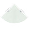 vidaXL Corner Shelf with Chrome Supports Glass White 35x35 cm