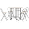 vidaXL Five Piece Folding Dining Set MDF