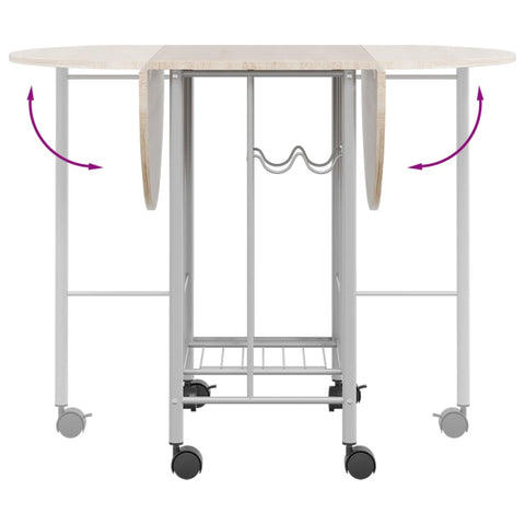 vidaXL Five Piece Folding Dining Set MDF