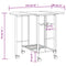 vidaXL Five Piece Folding Dining Set MDF