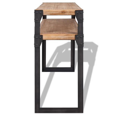 vidaXL Console Table Solid Acacia Wood 120x40x85 cm