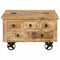 vidaXL Coffee Table Rough Mango Wood 70x70x40 cm