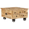 vidaXL Coffee Table Rough Mango Wood 70x70x40 cm