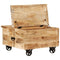 vidaXL Coffee Table Rough Mango Wood 70x70x40 cm
