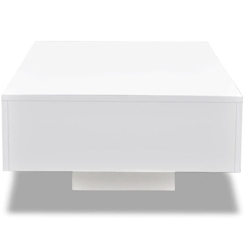 vidaXL Coffee Table High Gloss White