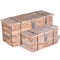 vidaXL Two Piece Storage Chest Set Acacia Wood