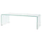 vidaXL Coffee Table Tempered Glass 98x45x30 cm Clear