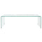 vidaXL Coffee Table Tempered Glass 98x45x30 cm Clear