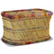 vidaXL Coffee Table Bamboo with Chindi Details Multicolour