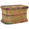 vidaXL Coffee Table Bamboo with Chindi Details Multicolour