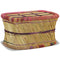 vidaXL Coffee Table Bamboo with Chindi Details Multicolour