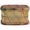 vidaXL Coffee Table Bamboo with Chindi Details Multicolour