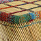 vidaXL Coffee Table Bamboo with Chindi Details Multicolour