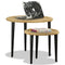vidaXL Coffee Table Set 2 Pieces Natural Jute