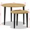 vidaXL Coffee Table Set 2 Pieces Natural Jute
