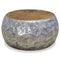 vidaXL Coffee Table Aluminium Teak 60x60x30 cm