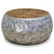 vidaXL Coffee Table Aluminium Teak 60x60x30 cm