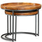 vidaXL Side Table Set 2 Pieces Solid Mango Wood