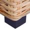 vidaXL Coffee Table Natural Rattan 45x45x30 cm