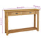 vidaXL Console Table Solid Teak 120x30x80 cm