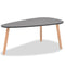 vidaXL Coffee Table Set 2 Pieces Solid Pinewood Black