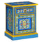 vidaXL Bedside Cabinet Solid Mango Wood Turquoise Hand Painted