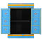vidaXL Sideboard Solid Mango Wood Turquoise Hand Painted